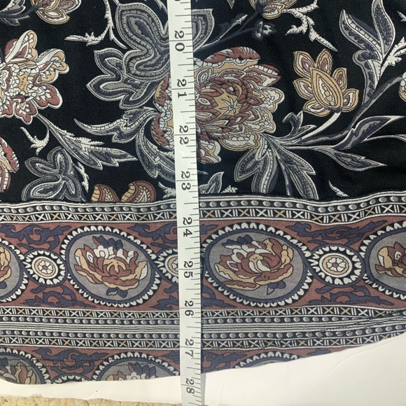 Lucky Brand long sleeve Floral Black Women's Top Size 3X - Picture 7 of 10